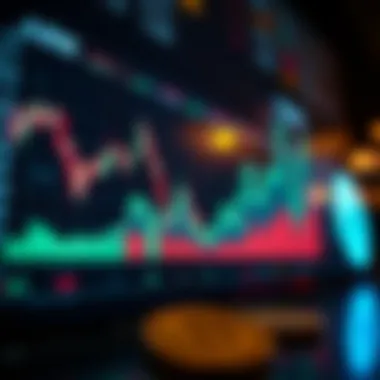 Graph depicting cryptocurrency market trends