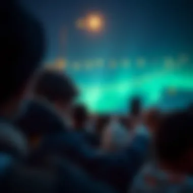 A conceptual image showing community adoption of Auroracoin