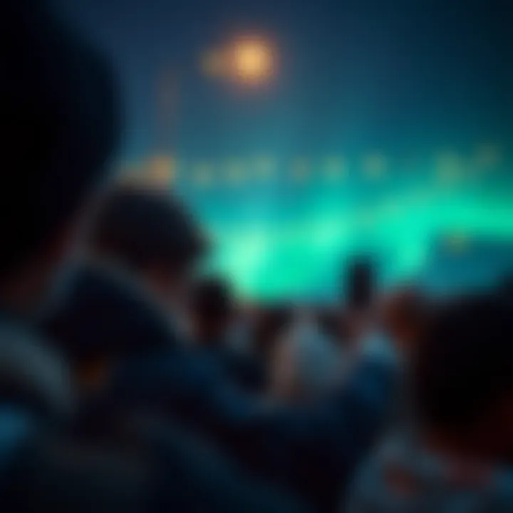 A conceptual image showing community adoption of Auroracoin