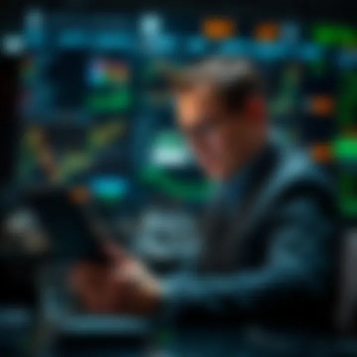 Strategic Market Analysis A sophisticated investor analyzing market data