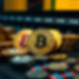 Visual representation of cryptocurrency staking rewards