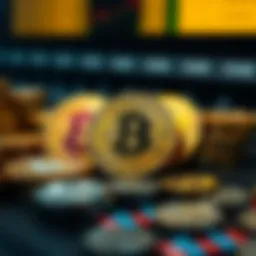 Visual representation of cryptocurrency staking rewards