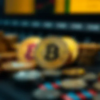 Visual representation of cryptocurrency staking rewards