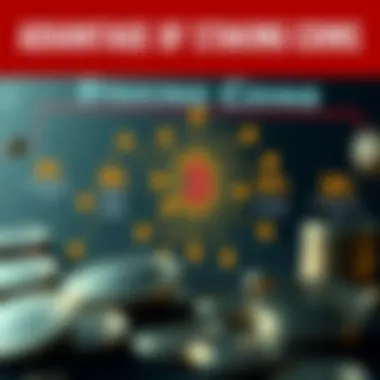 Infographic detailing the advantages of various staking coins