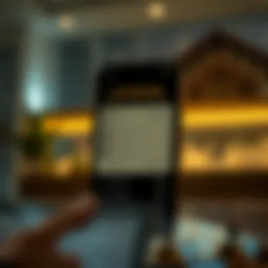 Visual representation of account setup process in the app