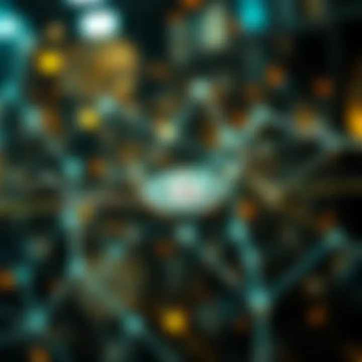 Blockchain Supporting Charitable Endeavors Conceptual image of a blockchain network supporting charitable initiatives