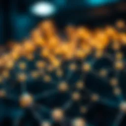 A visual representation of blockchain interconnected nodes symbolizing decentralized identity