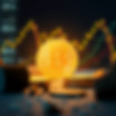 Bear Market Trend Visualization Visual representation of a bear market trend in cryptocurrency