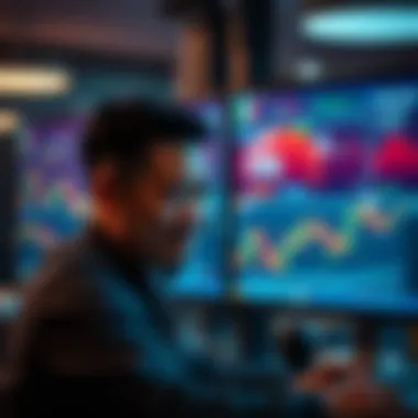 User experience on CEX.IO depicted through a user engaging with the platform