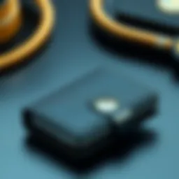 An elegant coin box wallet showcasing its sleek design.