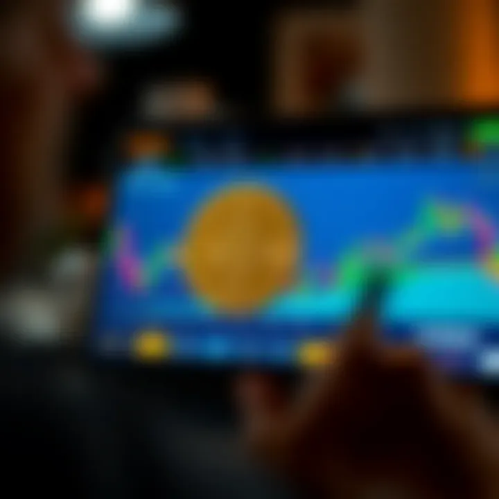 Trading Functionalities in Coinbase Web App Trading functionalities displayed on the Coinbase web app