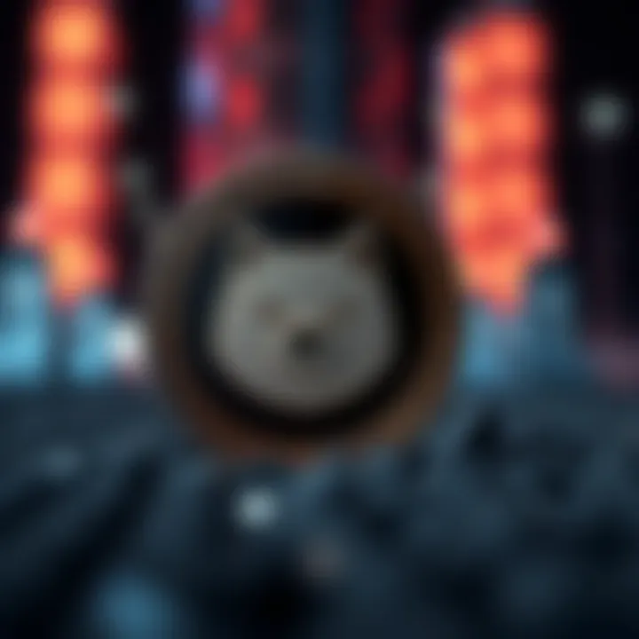 Shiba Coin: Symbol of Innovation Shiba Coin logo with a futuristic background