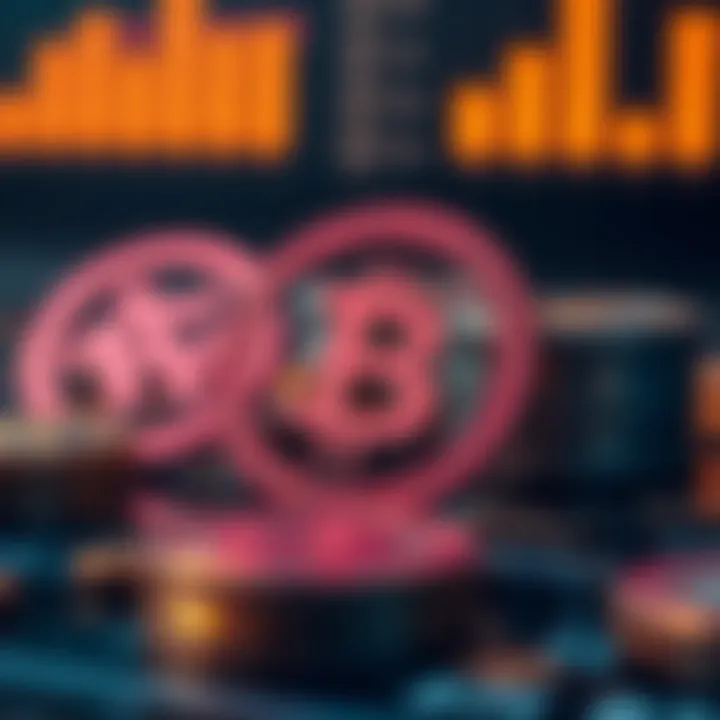 Visual representation of regulatory symbols related to digital finance