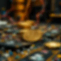 Conceptual illustration of blockchain technology