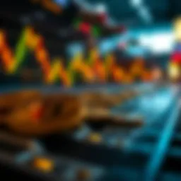 A visual representation of cryptocurrency market fluctuations