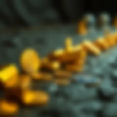 Historic timeline illustrating the evolution of gold and cryptocurrency