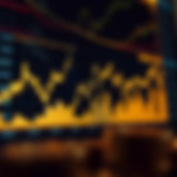 Market trends graph showcasing cryptocurrency and gold performance