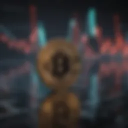 Graph showing currency fluctuation trends