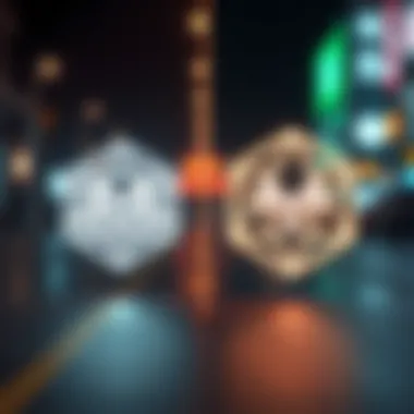 Traditional vs. Metaverse Logo Design Comparison between traditional and metaverse logo design