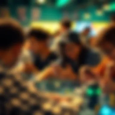 A vibrant community engaging with digital collectibles