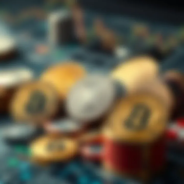 A visual representation of dominant cryptocurrencies