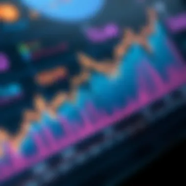 Graph showcasing market trends of cryptocurrencies