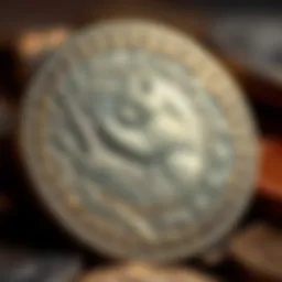 Close-up of a Chinese Panda coin showcasing the intricate design