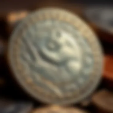 Close-up of a Chinese Panda coin showcasing the intricate design