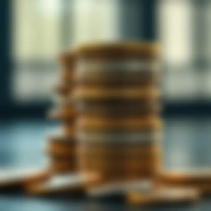 Stack of Chinese Panda coins displaying their luster and quality