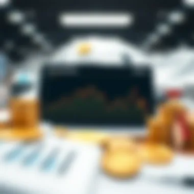 Visual representation of market capitalization trends