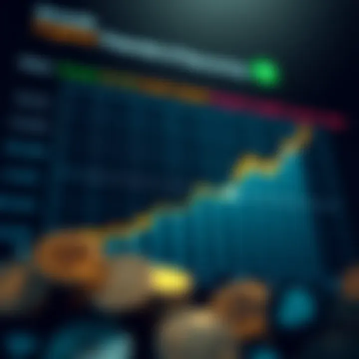 Growth Potential of Key Cryptocurrencies Chart demonstrating the growth potential of selected cryptocurrencies