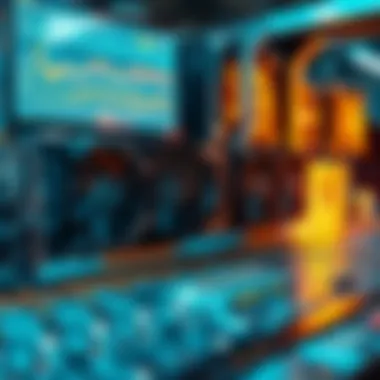 An infographic showcasing cryptocurrency mining efficiency and GPU performance.