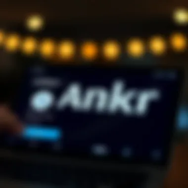 Coinbase platform showcasing Ankr listing