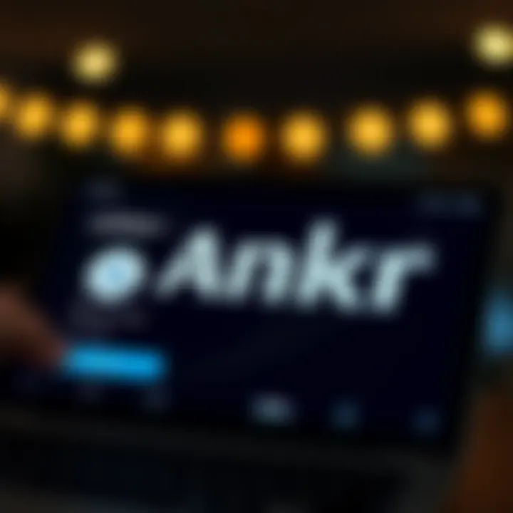 Coinbase platform showcasing Ankr listing