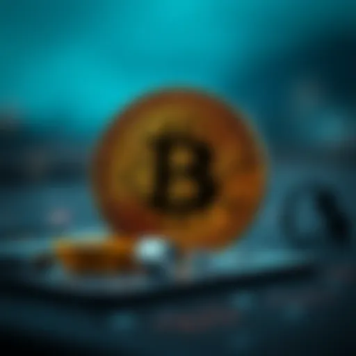 A digital representation of Bitcoin symbolizing its role as modern currency.