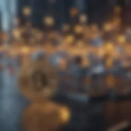 Conceptual visualization of blockchain technology