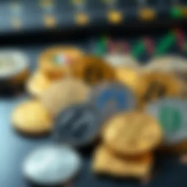 A diverse portfolio of cryptocurrencies showcasing investment opportunities