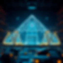 Visual representation of blockchain architecture