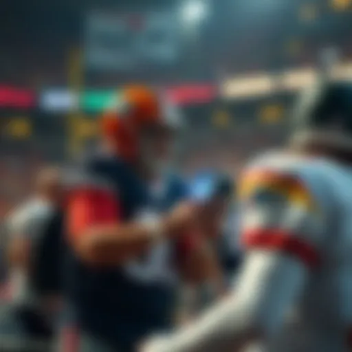 Dynamic interaction between fans and NFL players through digital platforms