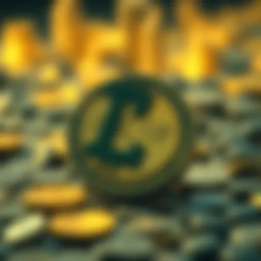 Conceptual illustration of fractional ownership in digital assets