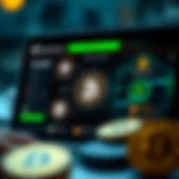 Visual representation of a blockchain wallet interface showcasing various functionalities.