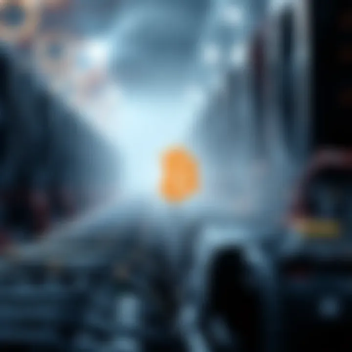 Conceptual illustration of Mining as a Service in cryptocurrency