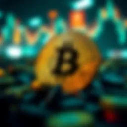 Visual representation of dynamic cryptocurrency trends