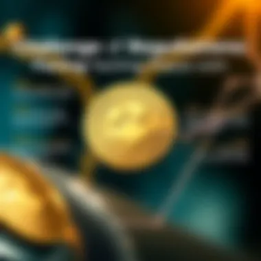 Infographic highlighting regulatory considerations and future challenges for Peace Coin.