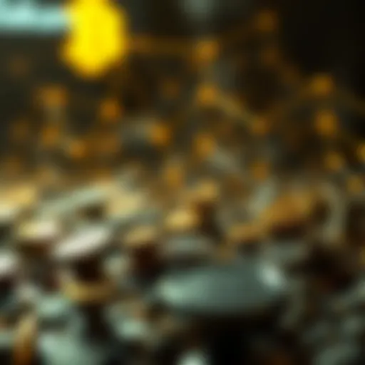 Visual representation of cryptocurrency referral networks