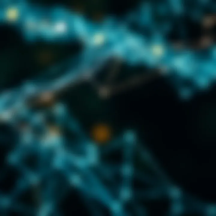 Blockchain network illustrating transparency in donations