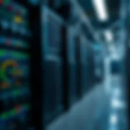 A high-performance server room with advanced mining rigs