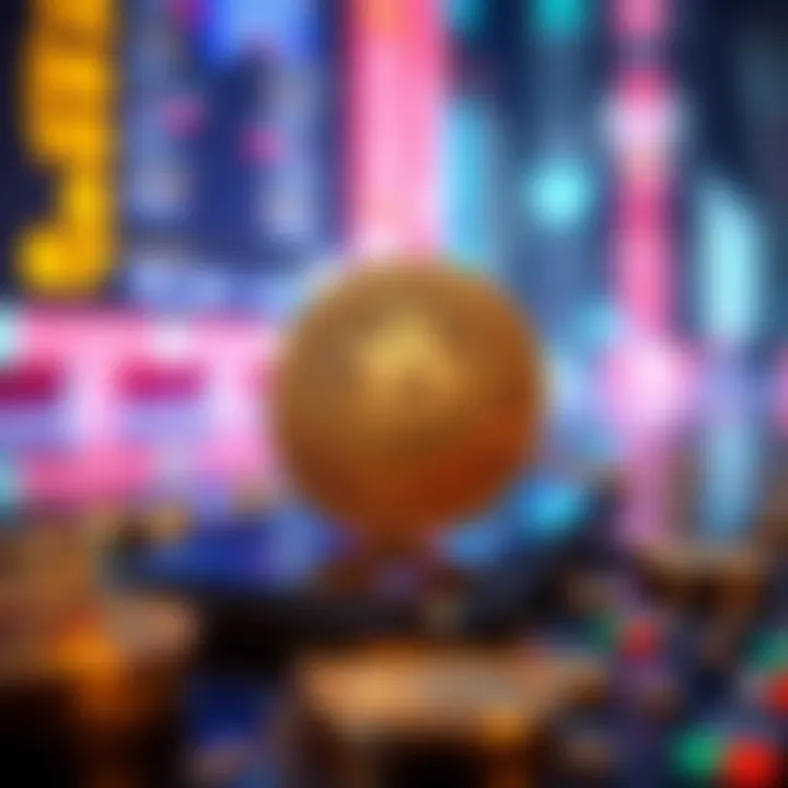 Futuristic depiction of mobile technology integration with cryptocurrency