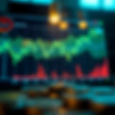 Graph showcasing cryptocurrency market trends