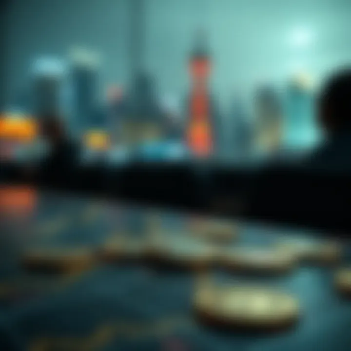 Visual representation of risk assessment in cryptocurrency